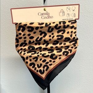 Camila Coelho Leopard Print Scarf
